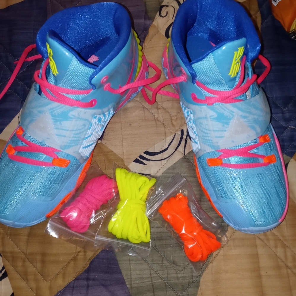 KD multi color shoes with 3 extra pairs of shoes l
